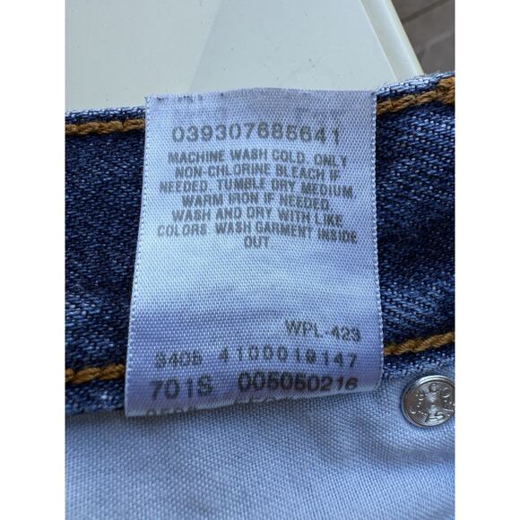 Levi’s 505 Regular Fit Jeans Men’s Size 36x32 Blue Denim Straight Leg - Picture 5 of 6